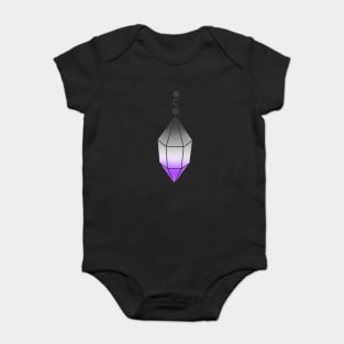 Ace Pride Crystal Pendant Baby Bodysuit